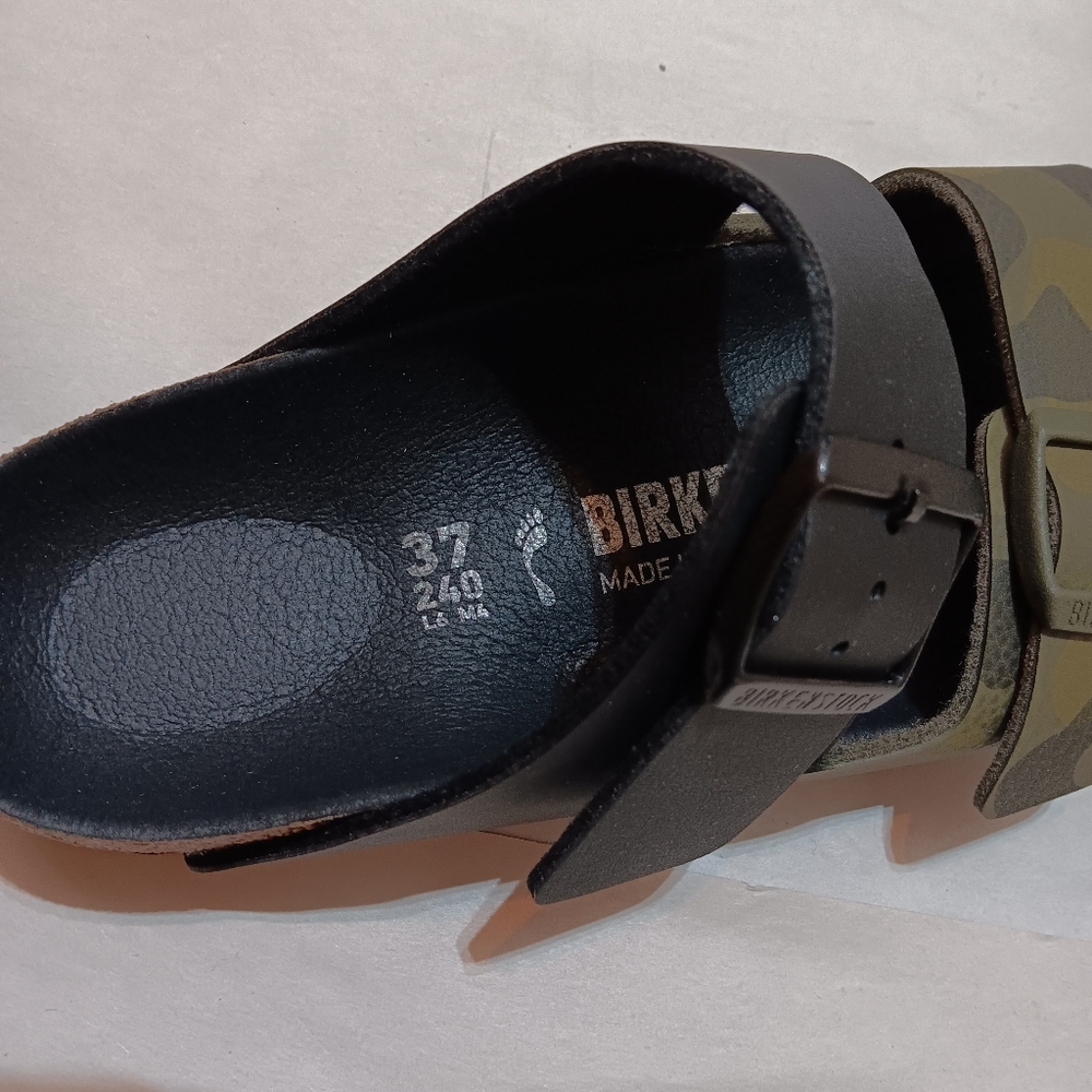 Birkenstock ARIZONA Split Sandals Black/Camo Ladies 6, Mens 4, EU37 1021191 Narr - Picture 5 of 8
